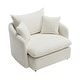 preview thumbnail 38 of 47, 46" Chenille Upholstered Sofa Swivel Chair