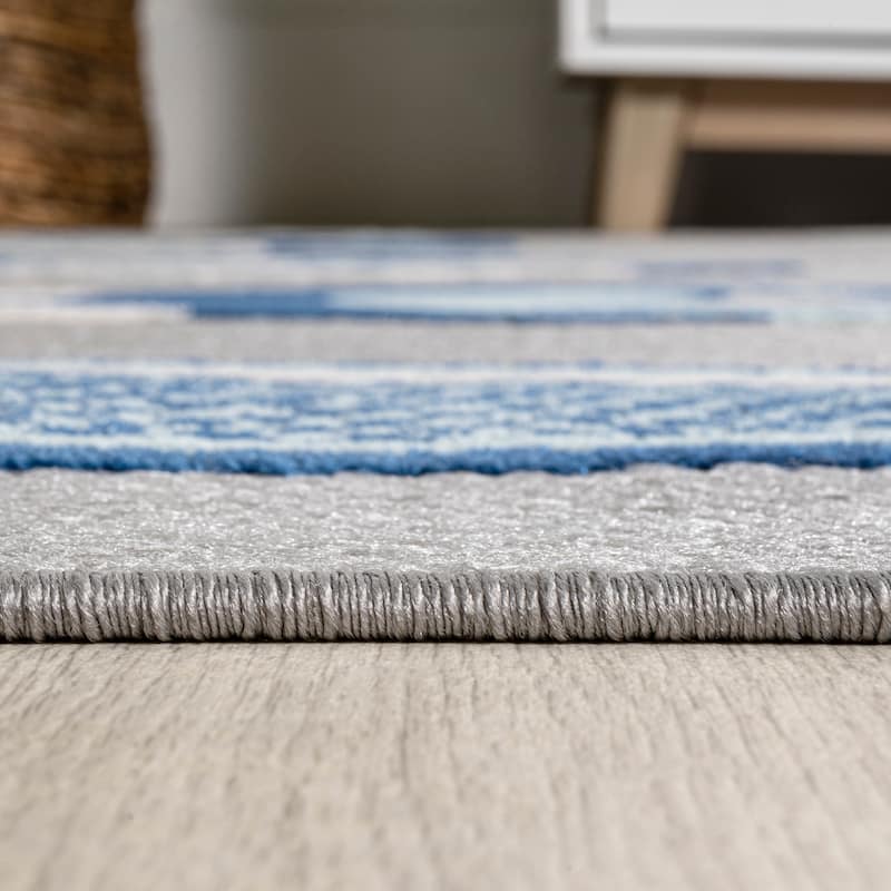 JONATHAN Y Aranciata Modern Fish High-Low Indoor/Outdoor Area Rug