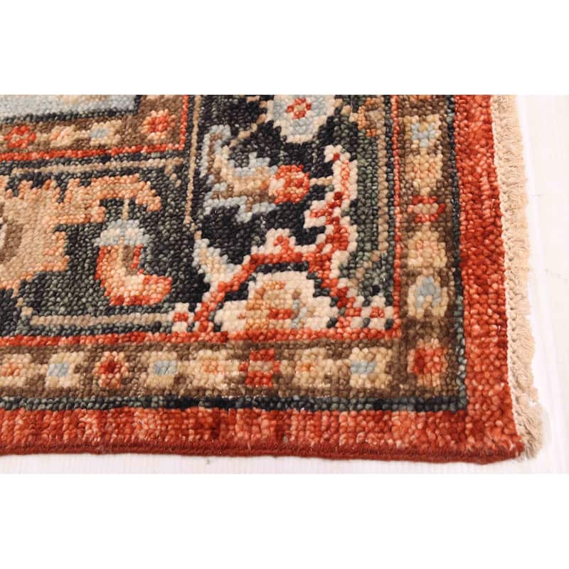 ECARPETGALLERY Hand-knotted Jules Serapi Red Wool Rug - 6'0 x 9'0