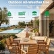 preview thumbnail 7 of 11, WINSOON 7-Piece HIPS All Weather Outdoor Patio Dining Sets with Umbrella Hole, 1-Table and 6-Chairs
