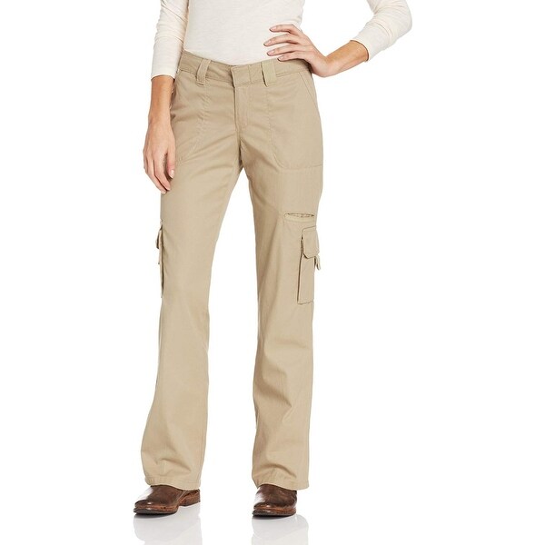 Shop Dickies Womens Pants Beige Size 12 Cargo Straight Leg Relaxed Fit ...