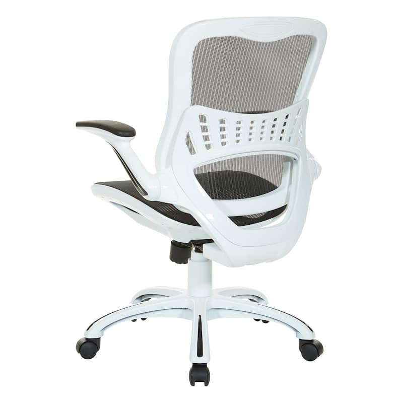 Riley Office Chair with White Mesh Seat and Back