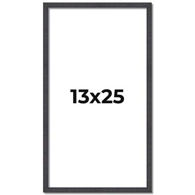 13x25 Frame Brown Picture Frame - Complete Modern Photo Frame Includes