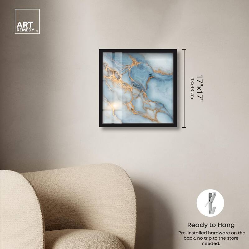 Azure Veins Shadowbox by Art Remedy