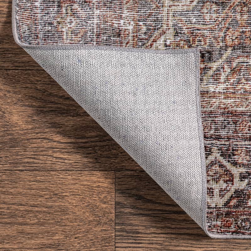 Nuloom Zofia SpinClean Vintage Persian Machine Washable Area Rug