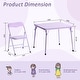 preview thumbnail 8 of 10, Homy Casa Kids 5-Piece Folding Table and Chair Set
