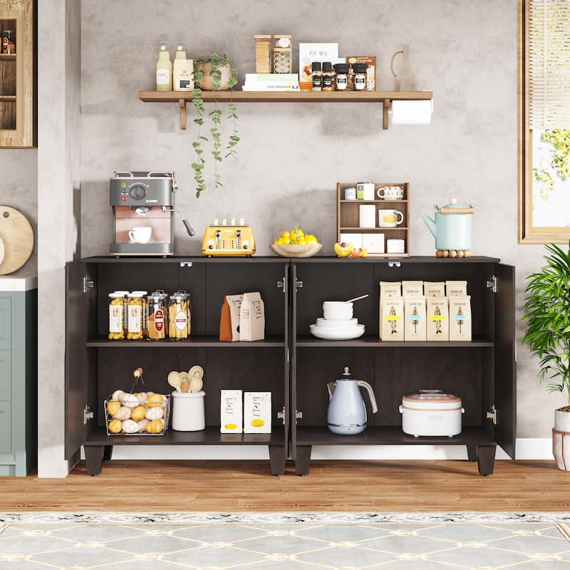 Large Sideboard Vintage Buffet Cabinet for Kitchen Dining Room