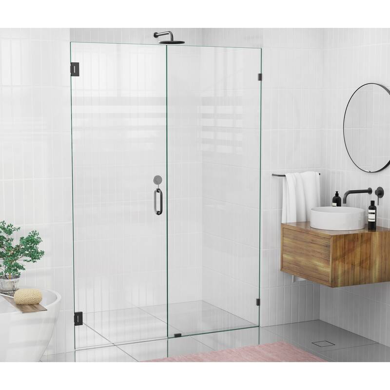 Glass Warehouse 78" x 59.5" Frameless Shower Door - Wall Hinge