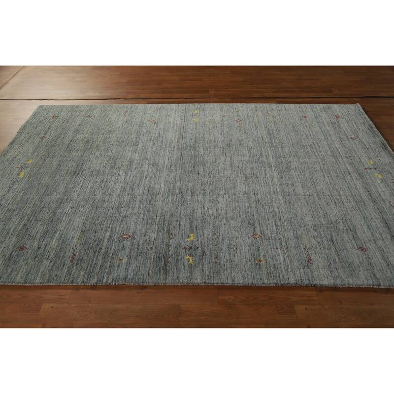 Hand Knotted Oriental 100% Wool Carpet Tribal Tribal Multi-Colored Gabbeh Area Rug - 7' 11'' X 5' 3''