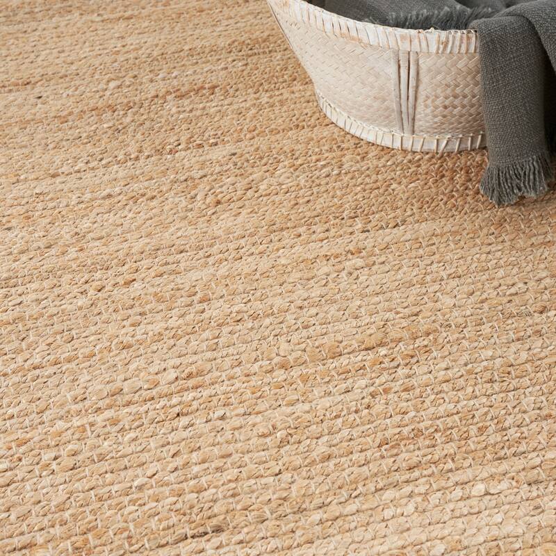 Nourison Natural Jute Indoor only Solid Area Rug