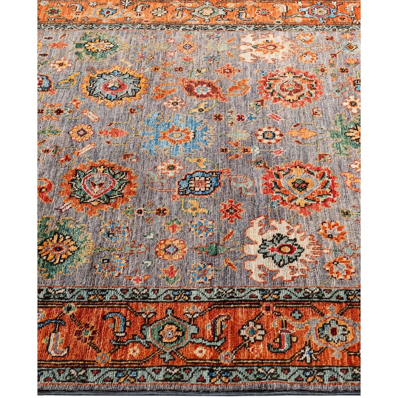 Serapi One-of-a-Kind Hand-Knotted Area Rug - Gray - 4' 3" x 5' 11"