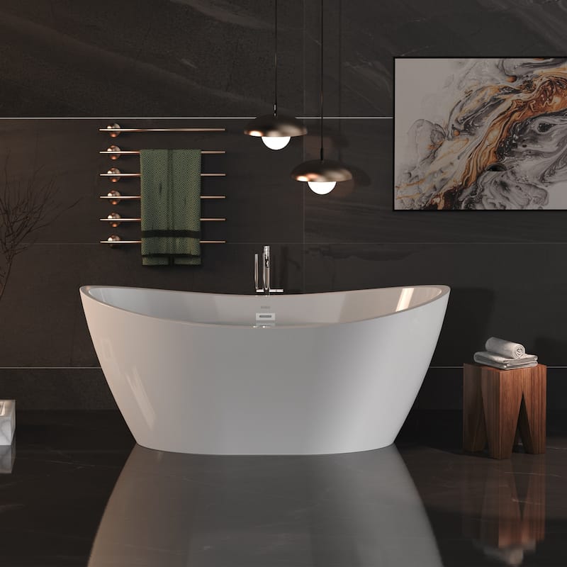 Empava Freestanding Bathtubs Acrylic Stand Alone Soaking Tubs