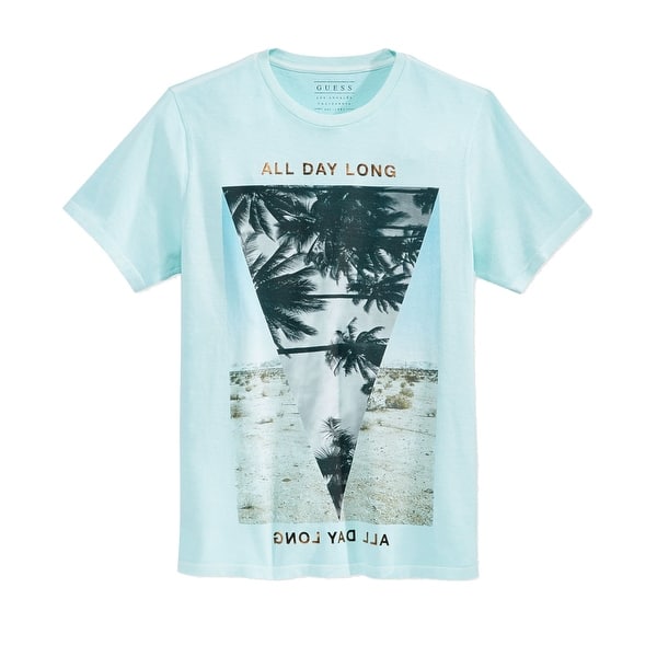 All Mens Sale Guess >> Guess New Blue Mens Size Large L All Day Long Graphic Tee T Shirt All Mens Sale Guess >> Guess New Blue Mens Size Large L All Day Long Graphic Tee T Shirt