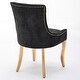 preview thumbnail 9 of 75, GDFStudio - Modern Dining Chair Set with Curved Gold-Plated Legs & Rivet Trim (Set of 2)