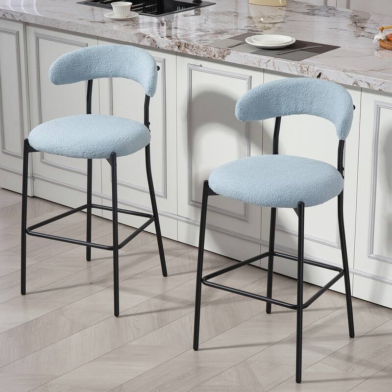 Teddy Counter Height bar stools - Light Blue