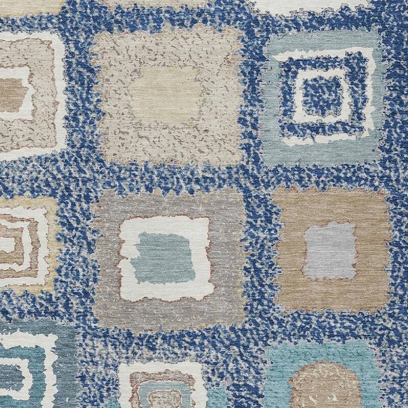 HomeRoots Geometric Transitional Rectangle Outdoor Rug