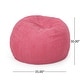 preview thumbnail 16 of 23, Kenli Modern Corduroy Polyester Bean Bag Chair by Christopher Knight Home