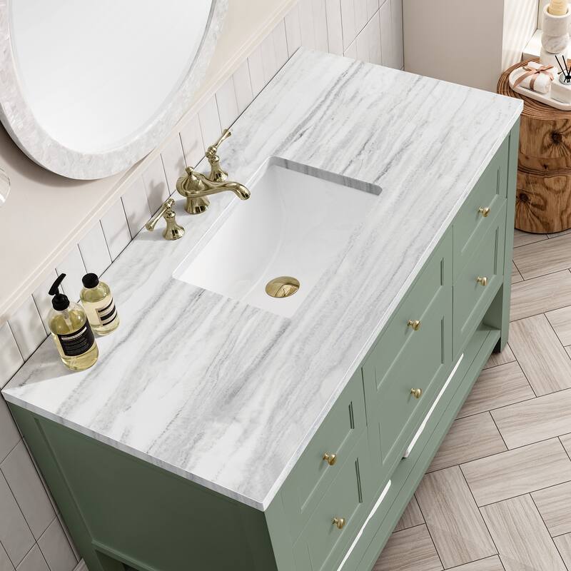 James Martin Vanities Breckenridge 48" Single Vanity, Smokey Celadon