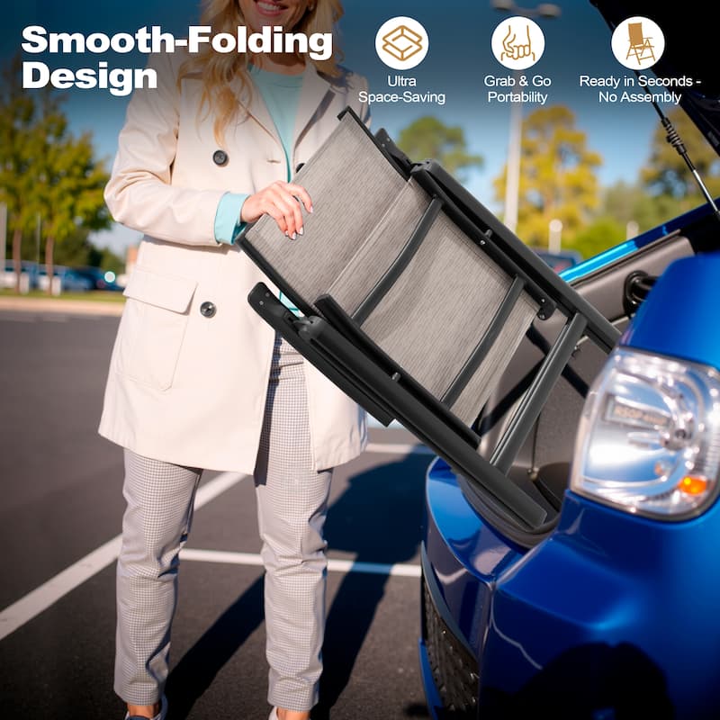 13/15-Piece Outdoor Patio All-Weather X-Shaped Aluminum Dining Set Table with Folding Chairs