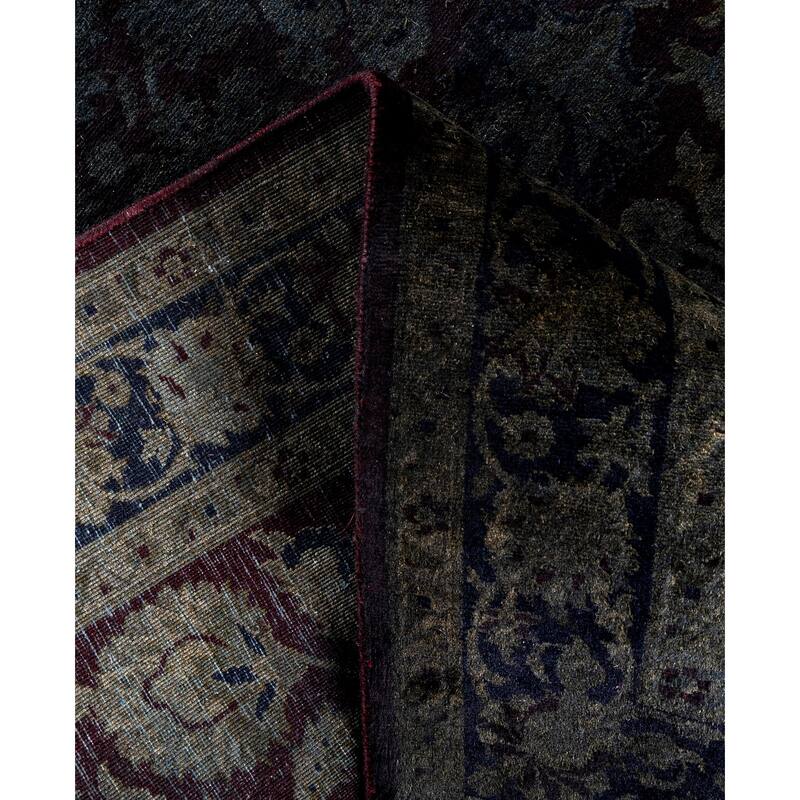 Overdyed One-of-a-Kind Hand-Knotted Area Rug - Black - 3' 2" x 5' 2"