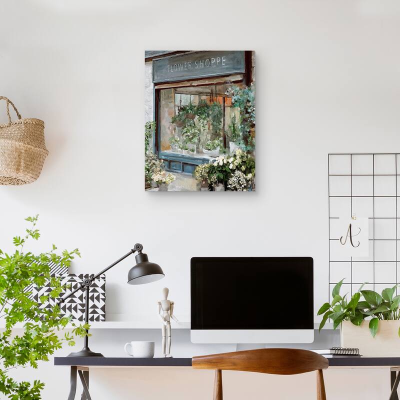 The Flower Shoppe by Studio Arts Canvas Art Print