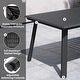 preview thumbnail 5 of 31, Pellebant Outdoor Aluminum Dining Table with Umbrella Hole for 6-8 Person