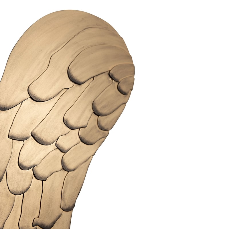 Angel Wings Recycled Steel Gold Wall Art