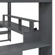 preview thumbnail 7 of 9, Full Size Multi-storage Wood Gaming Loft Bed with Built-in Desk and Charging Station
