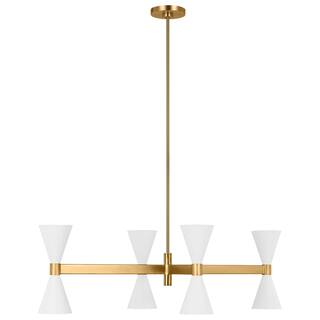 Generation Lighting Mid-Century Modern Albertine Linear Chandelier - 24
