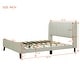 preview thumbnail 5 of 72, Twin/Full/Queen Size Velvet Upholstered Platform Bed Frame with Headboard and Wooden Slats Support, No Box Spring Needed