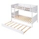 preview thumbnail 7 of 6, Playful Twin Bunk Bed with Bookshelf and Trundle