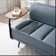 preview thumbnail 17 of 28, 55"W Faux Leather End of Bed Bench With side table