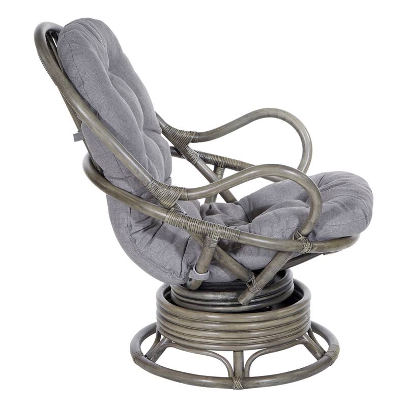 Rattan Swivel Rocker Chair