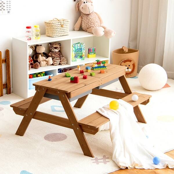 Kids ActivityTable Building Blocks Table And Chair Set Kids