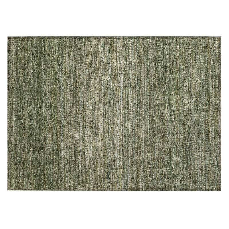 Machine Washable Indoor/Outdoor Modern Trellis Chantille Rug