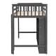 preview thumbnail 6 of 16, Multi-Functional Twin Size Loft Bed with 8 Open Storage Shelves and Built-in Ladder, Space Saving, Solid Construction, Gary