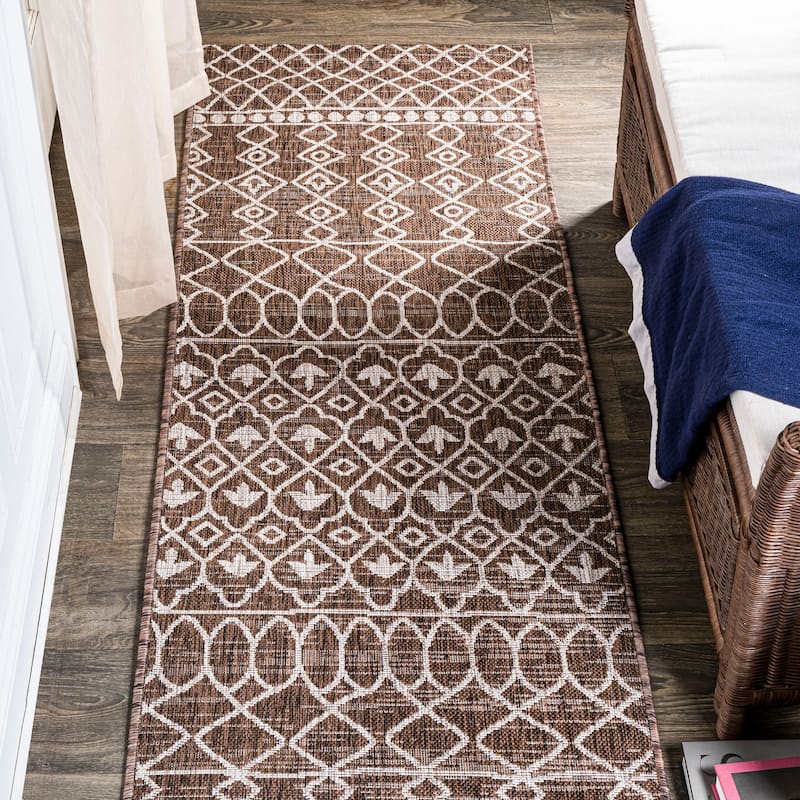 JONATHAN Y Nokat Tribal Bohemian Indoor/Outdoor Area Rug