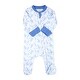 preview thumbnail 3 of 1, Baby Girls Bluebirds Zippered Footed Sleeper