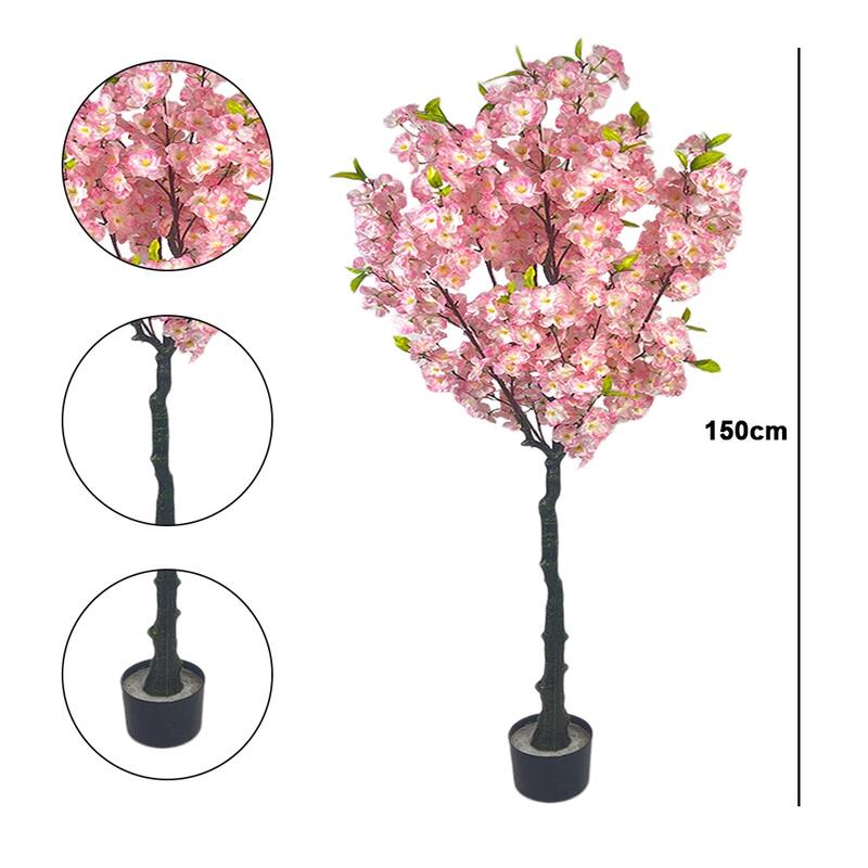Artificial Cherry Blossom Tree Tall Potted Cherry Blossom Tree