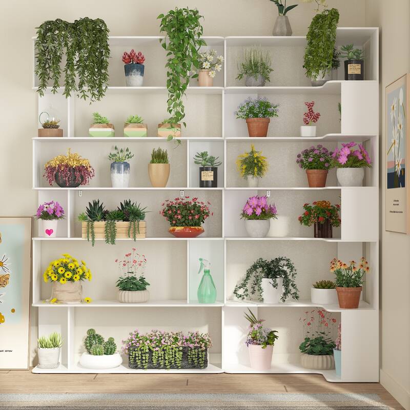 81.9"H Bookshelf Free Combination Shelf Creative Bookcase Bathroom