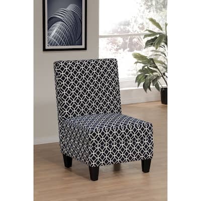Indoor Upholstered Geometric Slipper Accent Chair