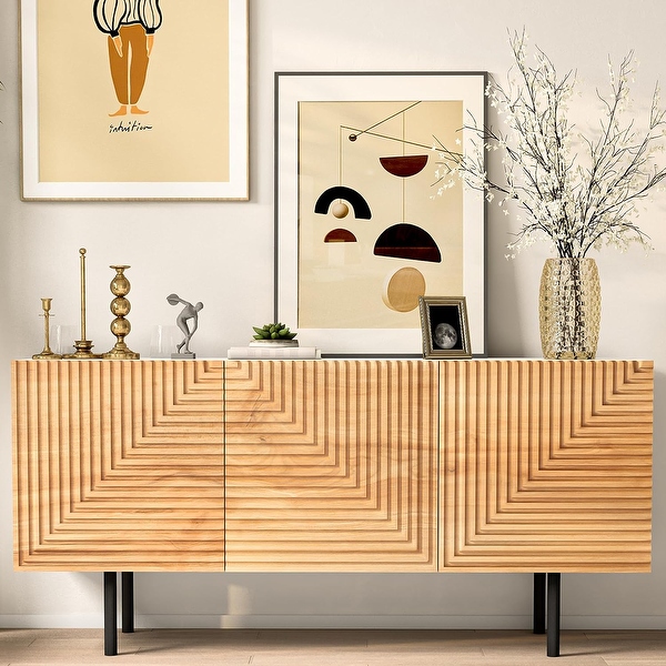 Mid mod discount media console