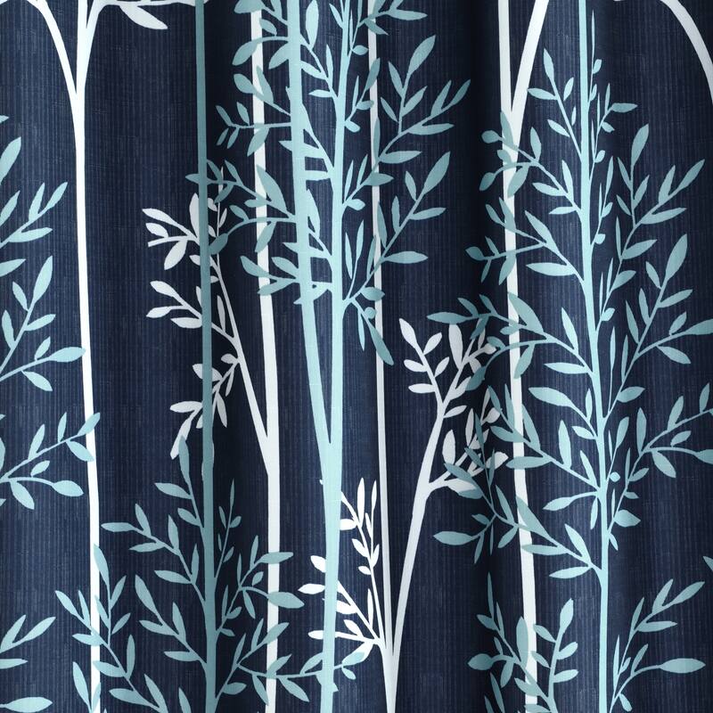 Lush Decor Linear Tree Insulated Blackout Window Curtain Panel Pair