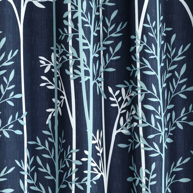 Lush Decor Linear Tree Insulated Blackout Window Curtain Panel Pair