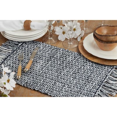 Woven Design Table Mats (Set of 4)