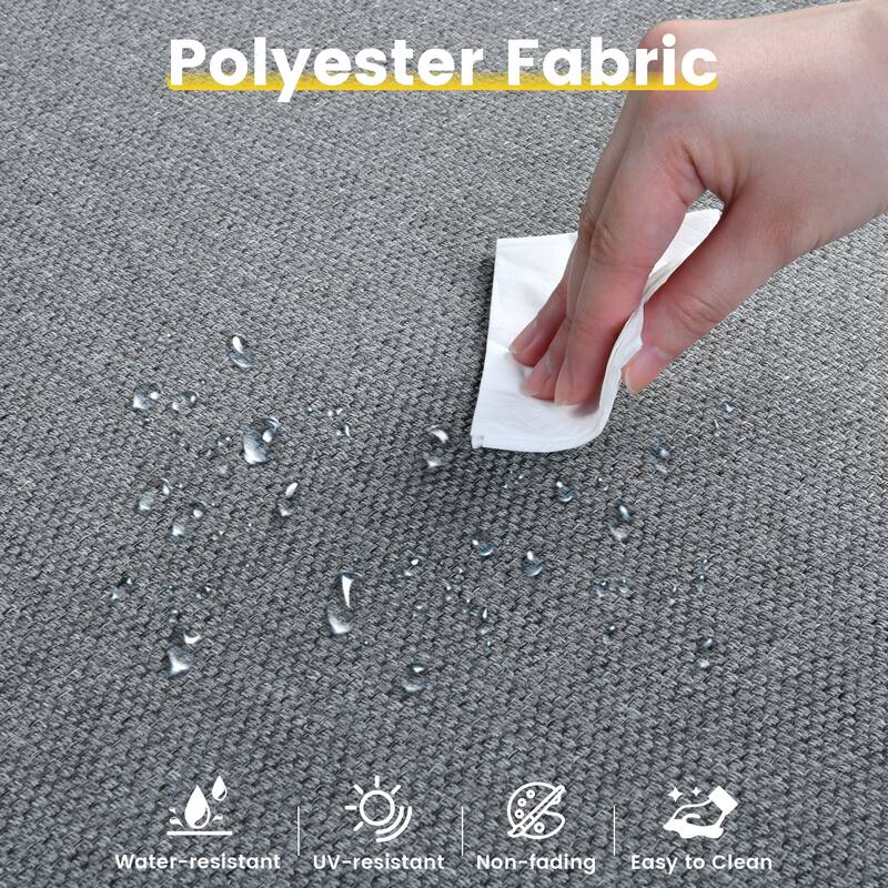 XIZZI 9-piece Patio Furniture Outdoor Wicker Chair Set with Fire Table