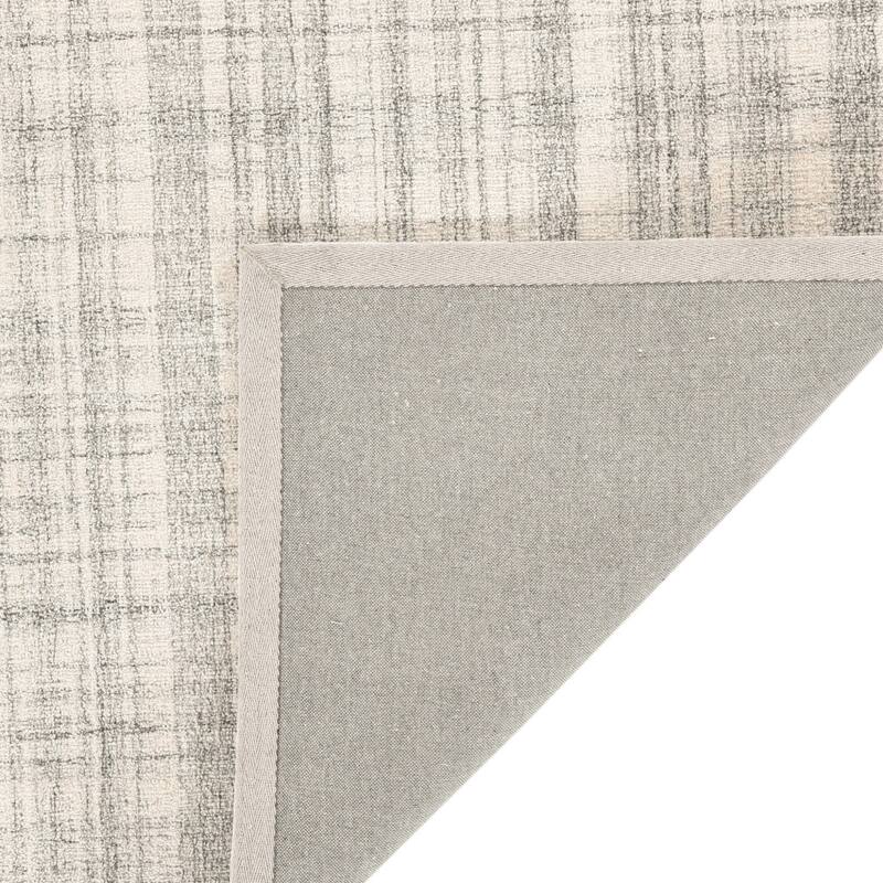 HomeRoots Plaid Transitional Rectangle Area Rug