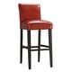 preview thumbnail 11 of 13, Bennett Red Faux Leather High Back Bar Stools (Set of 2) by iNSPIRE Q Bold