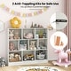 preview thumbnail 18 of 18, Costway 10-Cube Bookcase for Kids 41"Wooden Toy Storage Organizer for - See Details