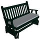 preview thumbnail 7 of 16, Pine 5' Traditional English Glider Dark Green